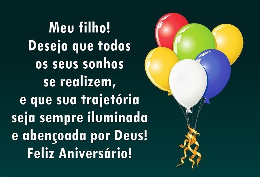 Não existe motivos para não mandar uma mensagem de aniversário para filho! Aqui temos uma que se encaixa perfeito.