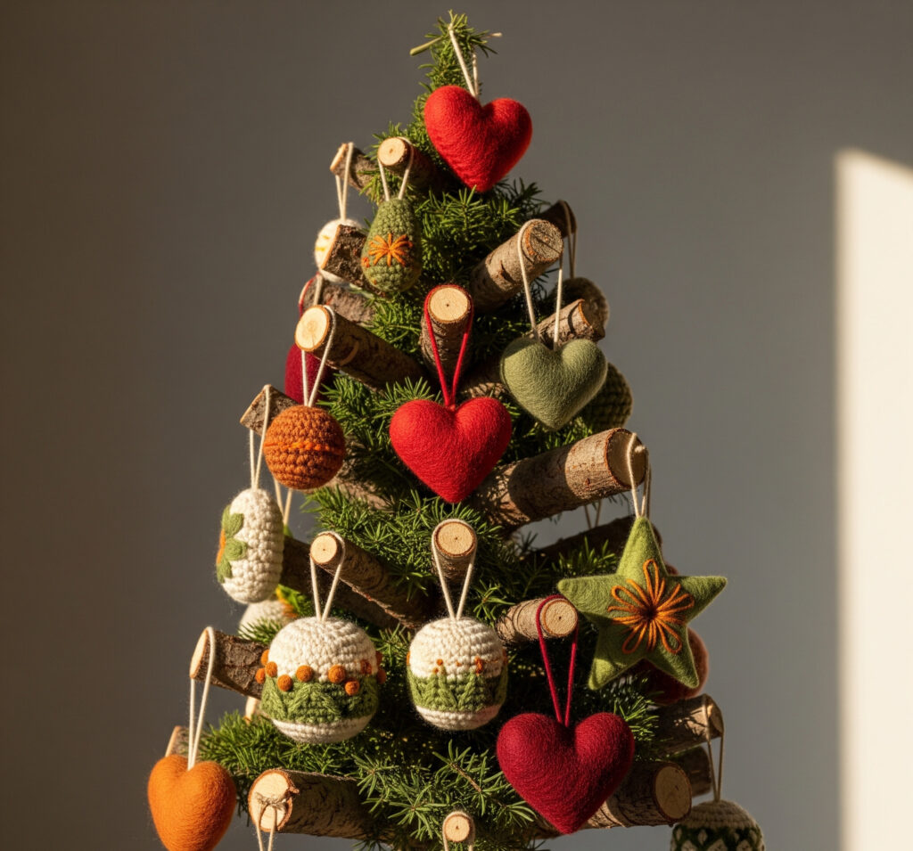 uma pequena arvora para a decoração de natal 2025