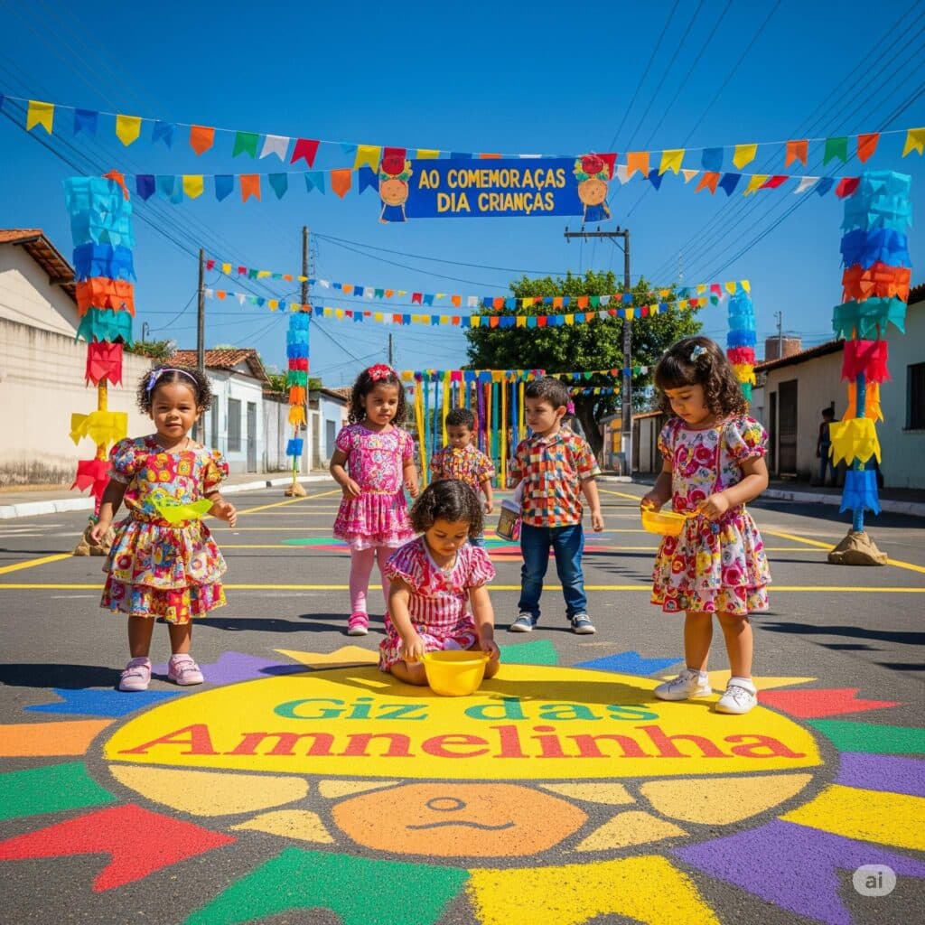 amarelinha no dia das crianças