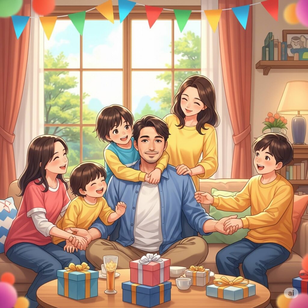 um anime do dia dos pais