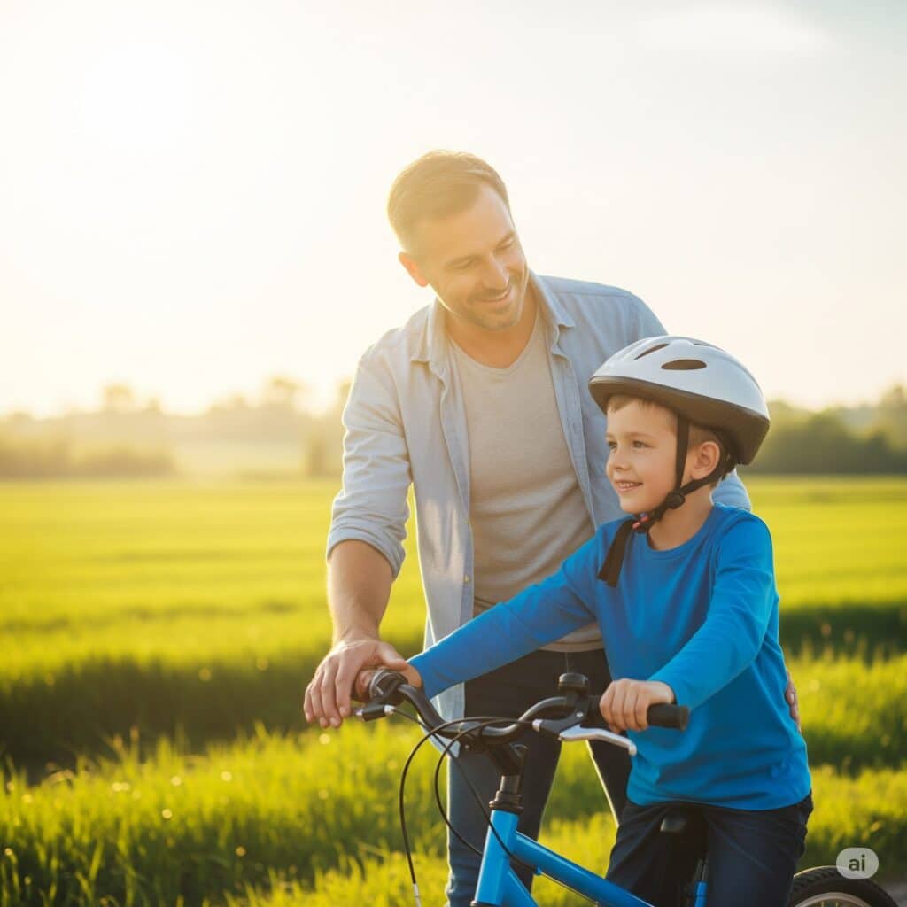 andar de bike no dia dos pais